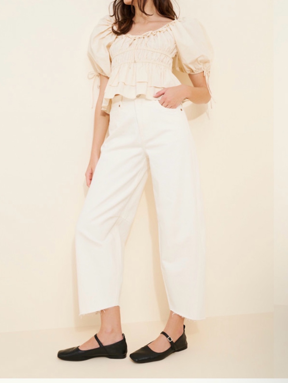 BLANKNYC See you again wide leg Jeans in White (26) $108 retail